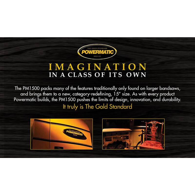 Powermatic PM1500 230-Volt 3 HP 1PH Bandsaw - 1791500