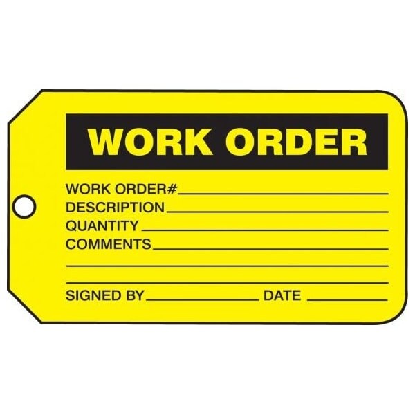 Accuform RP-Plastic, 3-1/4 in Width, 0.075 in Height, , 5 PK - MMT335PTM