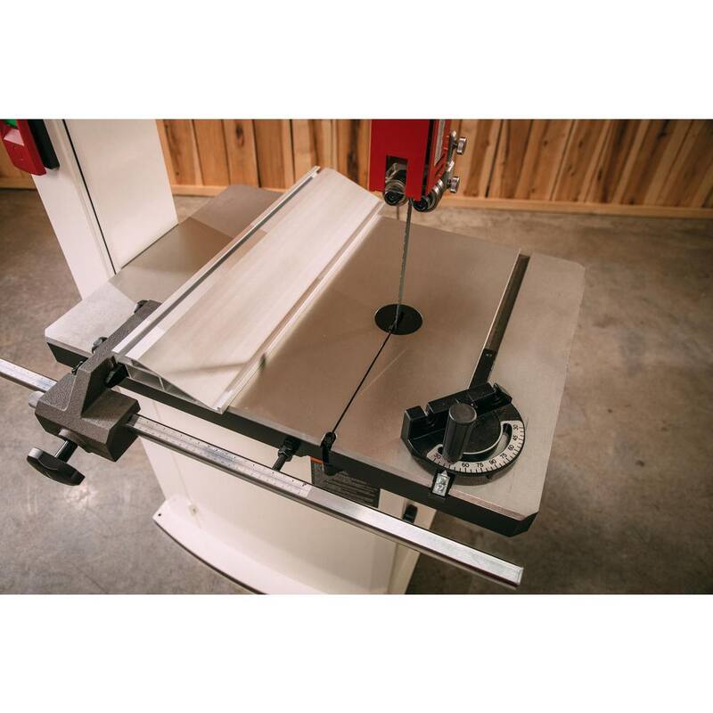 Sierra de cinta vertical para trabajar la madera de 15 pulgadas con motor de 3 HP, 230 voltios, JWBS-15-3 - 714650