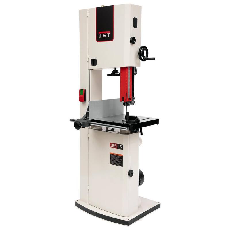 Sierra de cinta vertical para trabajar la madera de 15 pulgadas con motor de 3 HP, 230 voltios, JWBS-15-3 - 714650