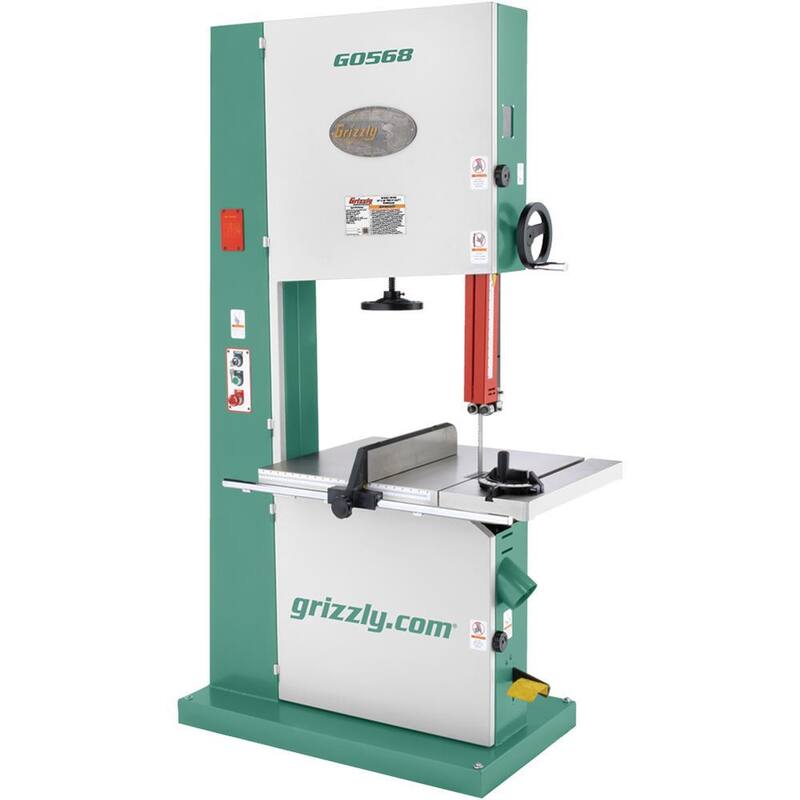 Sierra de cinta industrial de 24 pulgadas y 5 HP - G0568 de Grizzly Industrial