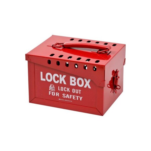 Brady Brady 51171 Extra-Large Metal Lock Box, Steel, 7-3/8"W x 6"H - 51171