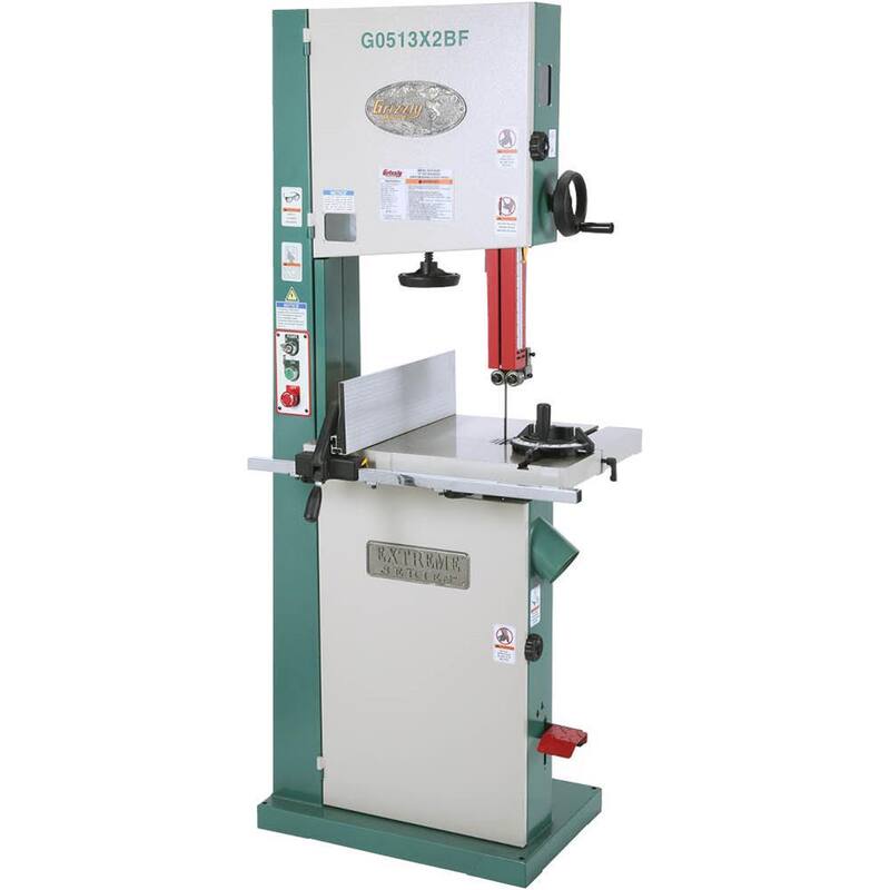 Sierra de cinta serie extrema de 17 pulgadas y 2 HP de Grizzly Industrial con trunnion de hierro fundido - G0513X2BF