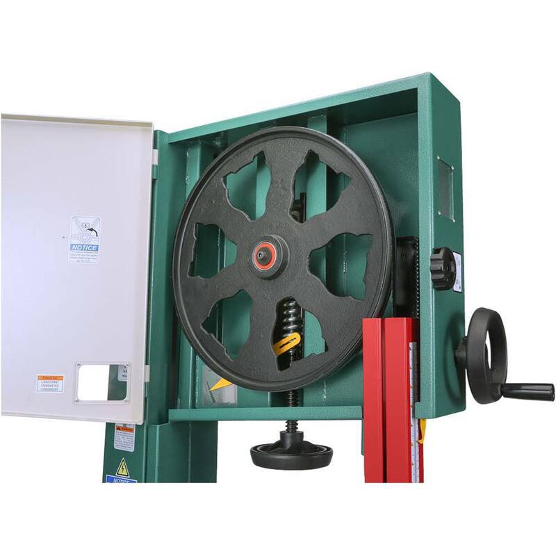 Sierra de cinta serie extrema de 17 pulgadas y 2 HP de Grizzly Industrial con trunnion de hierro fundido - G0513X2BF