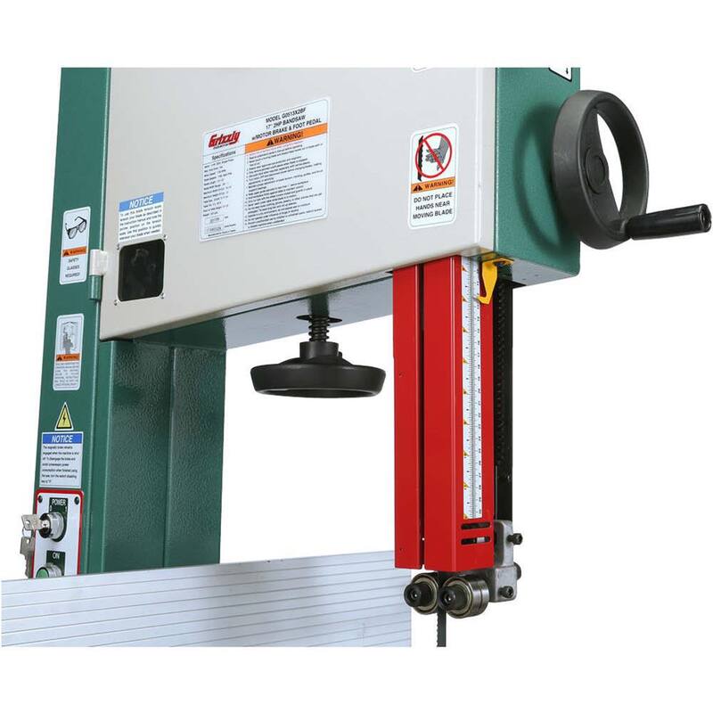 Sierra de cinta serie extrema de 17 pulgadas y 2 HP de Grizzly Industrial con trunnion de hierro fundido - G0513X2BF