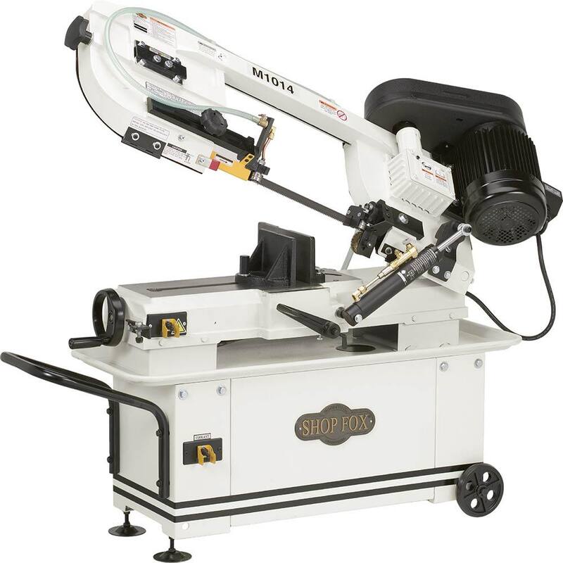 Shop Fox 7 pulgadas x 12 pulgadas 1 HP Sierra de Cinta para Corte de Metal - M1014