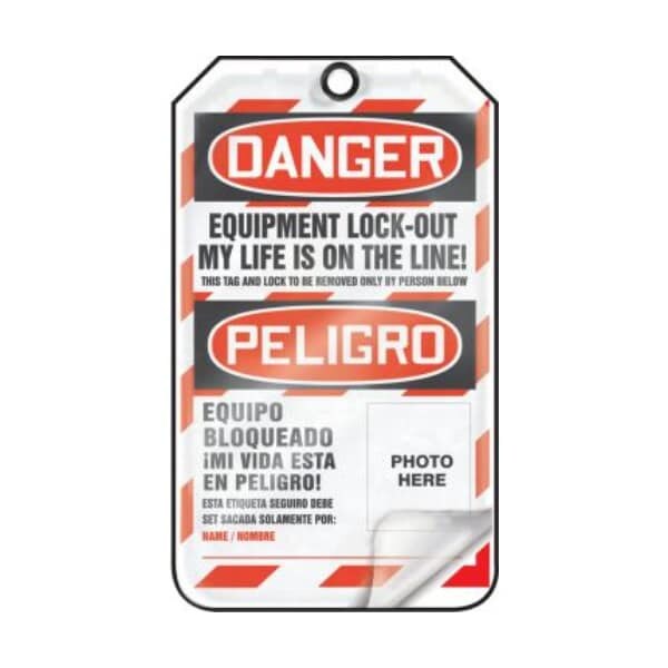 Accuform RP-Plastic, 3-1/4 in Width, 0.075 in Height, , 25 PK - TSP107PTP