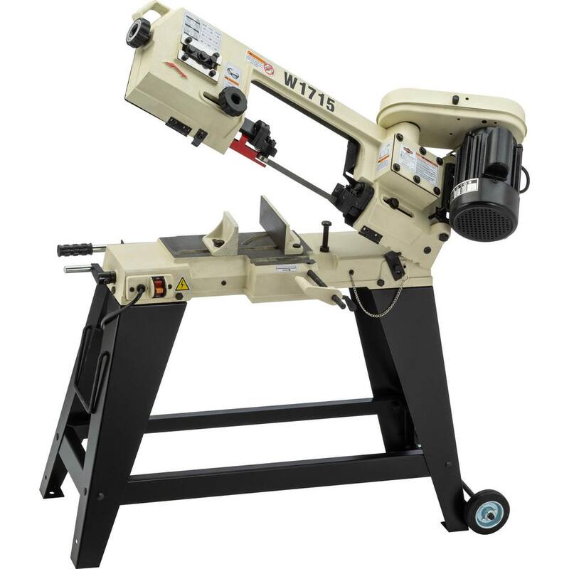 Sierra de cinta para corte de metal de 4-1/2 pulgadas x 6 pulgadas y 3/4 HP - W1715 de Shop Fox