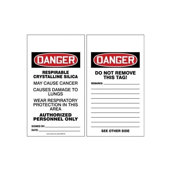 Accuform HS-Laminate, 3-1/4 in Width, 0.1 in Height, , 5 PK - MDT130PTM