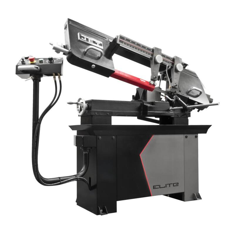 Jet 8 pulgadas x 13 pulgadas 1-1/2 HP, Sierra de cinta para metal con velocidad variable 115 voltios/230 voltios, monofásica - 891015