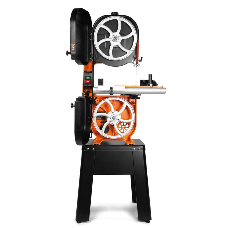 Si deseas usar la marca del producto en español, sería: Sierra de cinta industrial de 2 velocidades y doble voltaje de 1 HP de WEN de 14 pulgadas - BA1411.