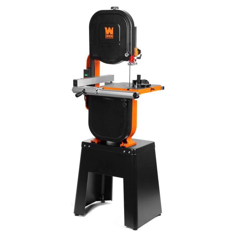 Si deseas usar la marca del producto en español, sería: Sierra de cinta industrial de 2 velocidades y doble voltaje de 1 HP de WEN de 14 pulgadas - BA1411.