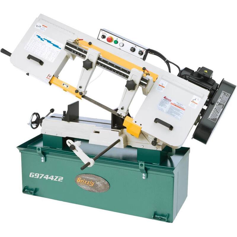 Si traducimos el título sin la marca del producto, sería algo como:

"Sierra de cinta para corte de metal de 10 pulg. x 18 pulg. 1-1/2 HP - G9744Z2"