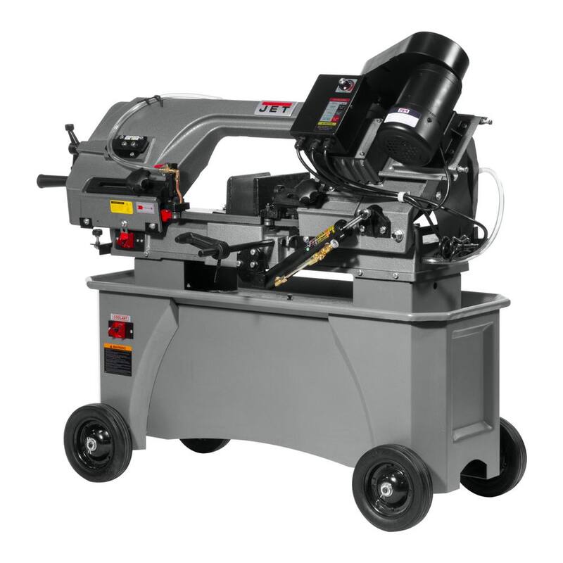 Jet 7 pulgadas x 12 pulgadas Sierra de cinta horizontal/vertical de velocidad variable para metalurgia, 1 HP, 115 voltios, 1 fase - 415559