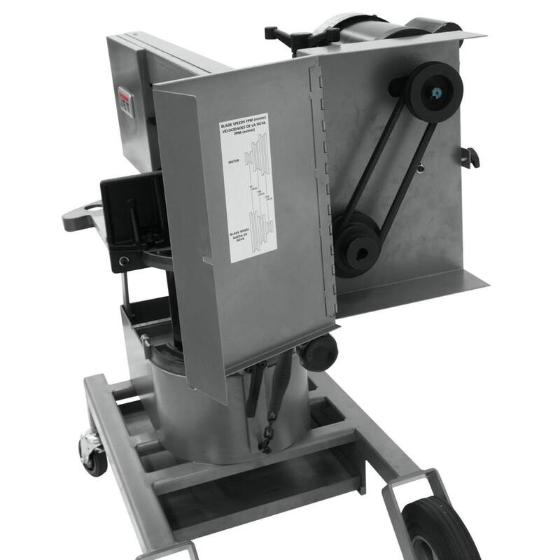 Si claro, aquí tienes la traducción al español:

Jet HVBS-10 DMW Sierra Ingletadora Móvil de 1HP y 115 Voltios - 424463