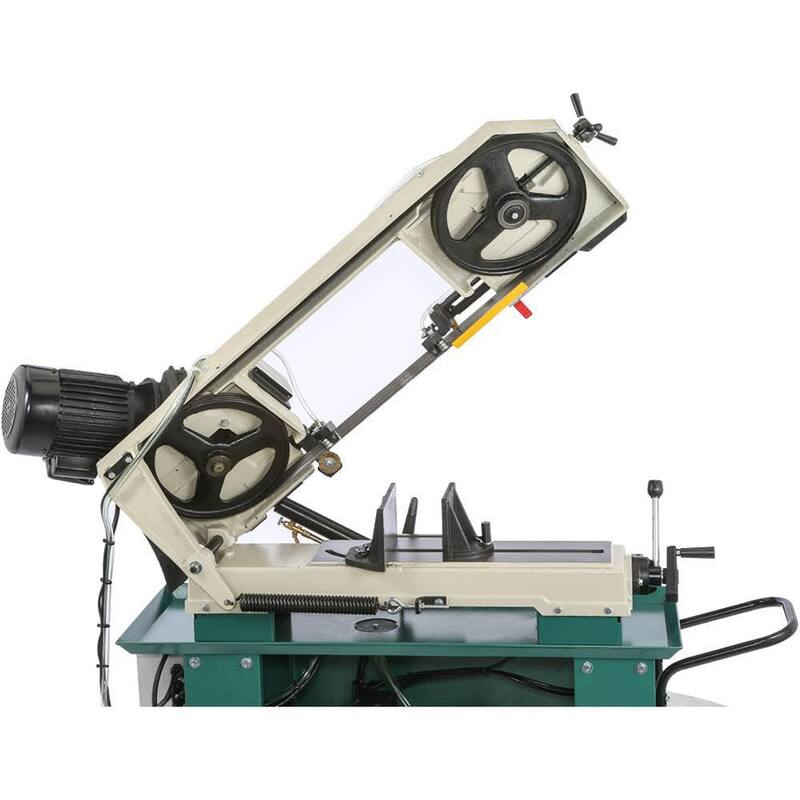 Sierra de cinta para corte de metal de 7 pulgadas x 12 pulgadas y 1-1/2 HP - G9743 de Grizzly Industrial