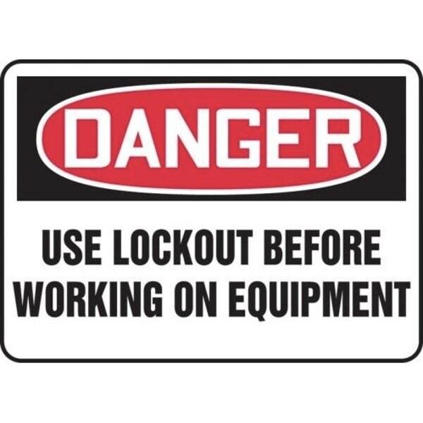 Accuform OSHA DANGER SAFETY SIGN LOCKOUTTAG MLKT017VS - MLKT017VS