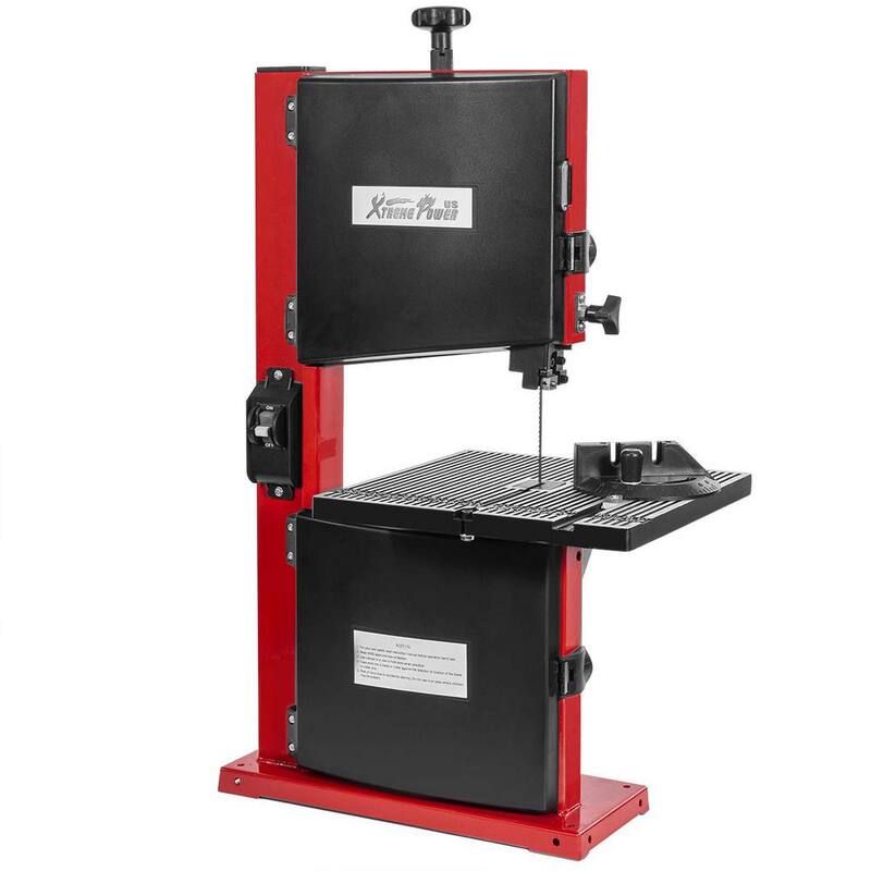 Si, claro. El título traducido sería: "Sierra de cinta estacionaria para corte de madera XtremepowerUS de 9 pulgadas, 3 amperios y 2340 RPM con puerto de colección de polvo - 46002-H"