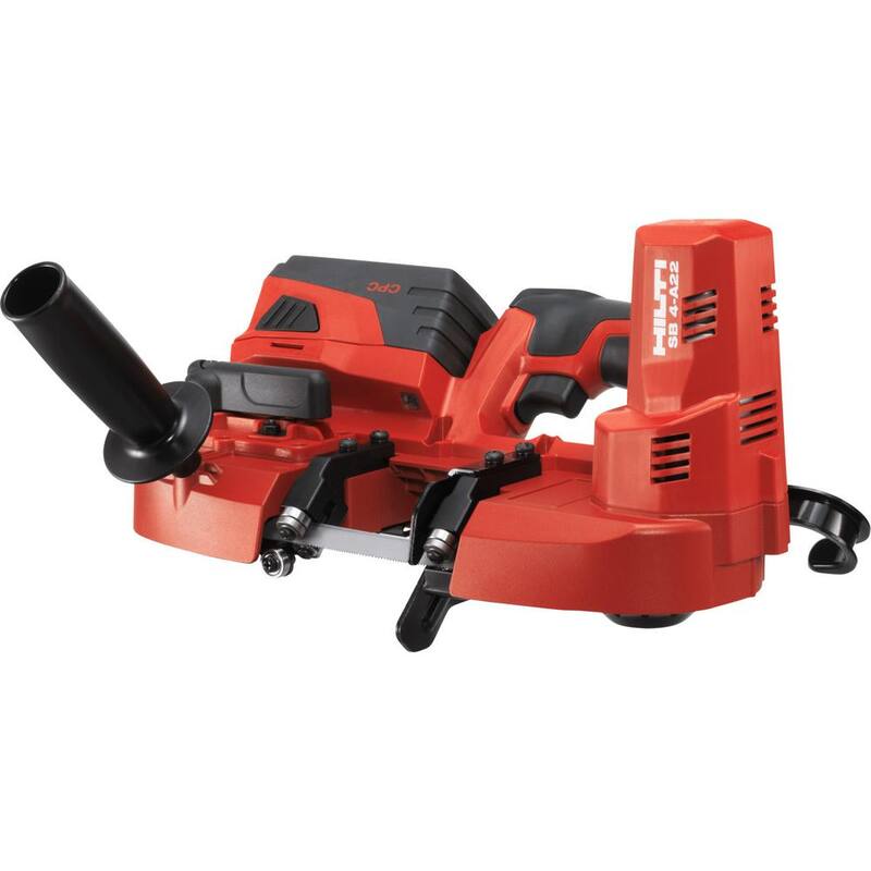 Sierra de banda inalámbrica Hilti de 22 voltios SB 4-A22 de ion de litio con luz LED y profundidad de corte de 2-12 pulgadas (herramienta solamente) - 2149567