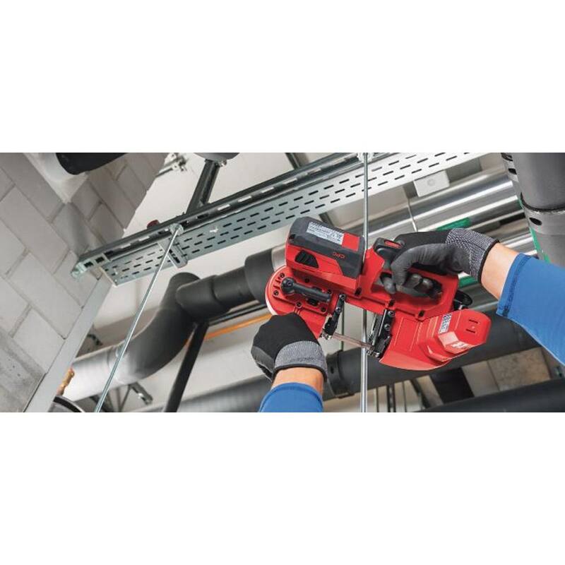 Sierra de banda inalámbrica Hilti de 22 voltios SB 4-A22 de ion de litio con luz LED y profundidad de corte de 2-12 pulgadas (herramienta solamente) - 2149567