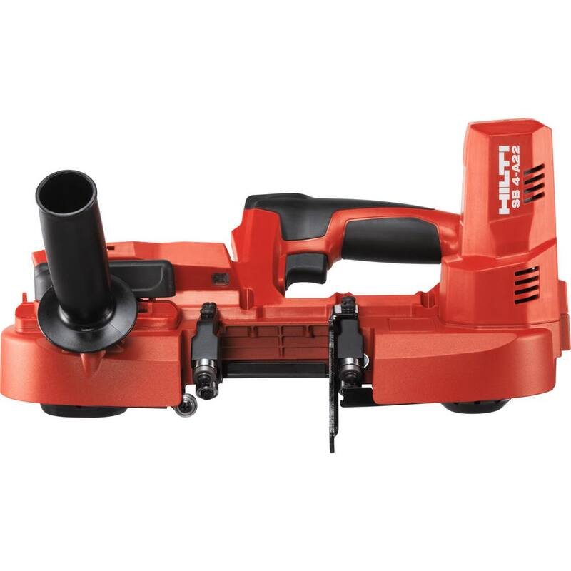 Sierra de banda inalámbrica Hilti de 22 voltios SB 4-A22 de ion de litio con luz LED y profundidad de corte de 2-12 pulgadas (herramienta solamente) - 2149567