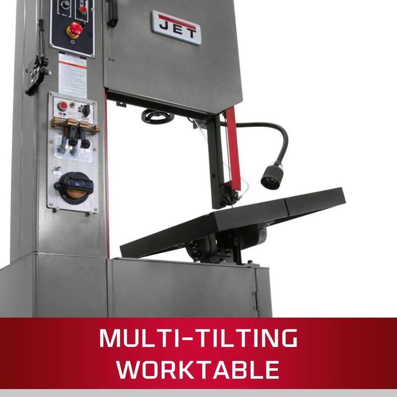 Si la marca del producto no se debe traducir, el título sería: Jet VBS-1408 14 in. Vertical Bandsaw - 414483