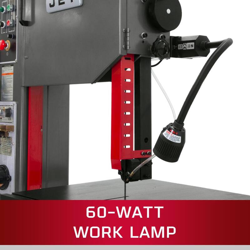Si la marca del producto no se debe traducir, el título sería: Jet VBS-1408 14 in. Vertical Bandsaw - 414483