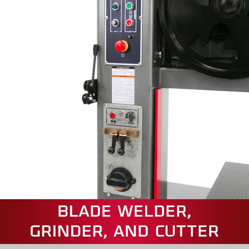 Si la marca del producto no se debe traducir, el título sería: Jet VBS-1408 14 in. Vertical Bandsaw - 414483