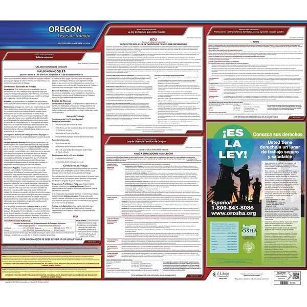 Jj Keller Labor Law Poster, State Labor Law, OR - 200-OR