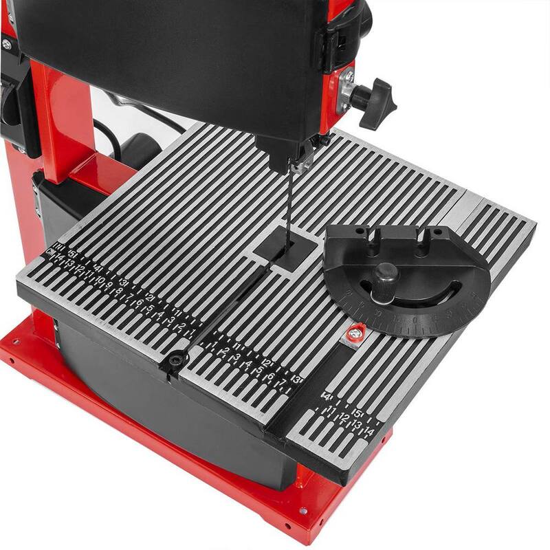 XtremepowerUS 9 pulgadas 3 amperios 2340 RPM Sierra de cinta de corte de madera estacionaria profesional de banco con puerto de recolección de polvo - 46002-H1