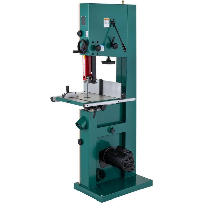 Grizzly Industrial Sierra de Cinta de 17 pulgadas y 2 HP con Reborde de Reaserrado y Barra - G0513Z