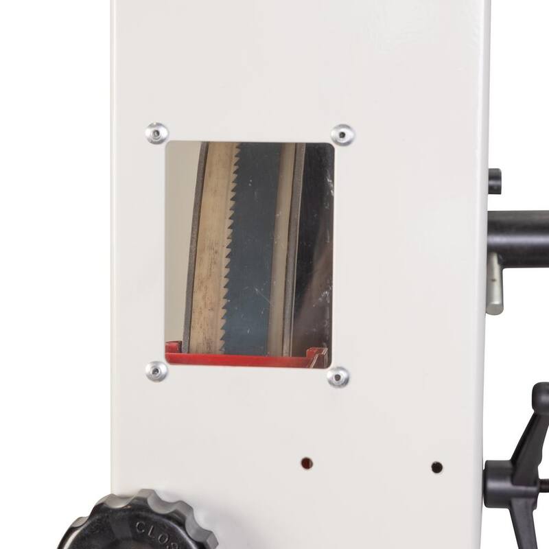 Si el título no incluye el nombre de la marca del producto, la traducción sería: Sierra de cinta para trabajar la madera de 18 pulgadas JWBS-18SFX, 1.75HP 1PH 115 voltios - JT1-549.