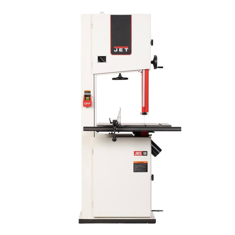 Si el título no incluye el nombre de la marca del producto, la traducción sería: Sierra de cinta para trabajar la madera de 18 pulgadas JWBS-18SFX, 1.75HP 1PH 115 voltios - JT1-549.