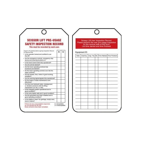 Accuform Danger, RP-Plastic, 3-1/4 in Width, 3/8 in Height, , 25 PK - TRS204PTP