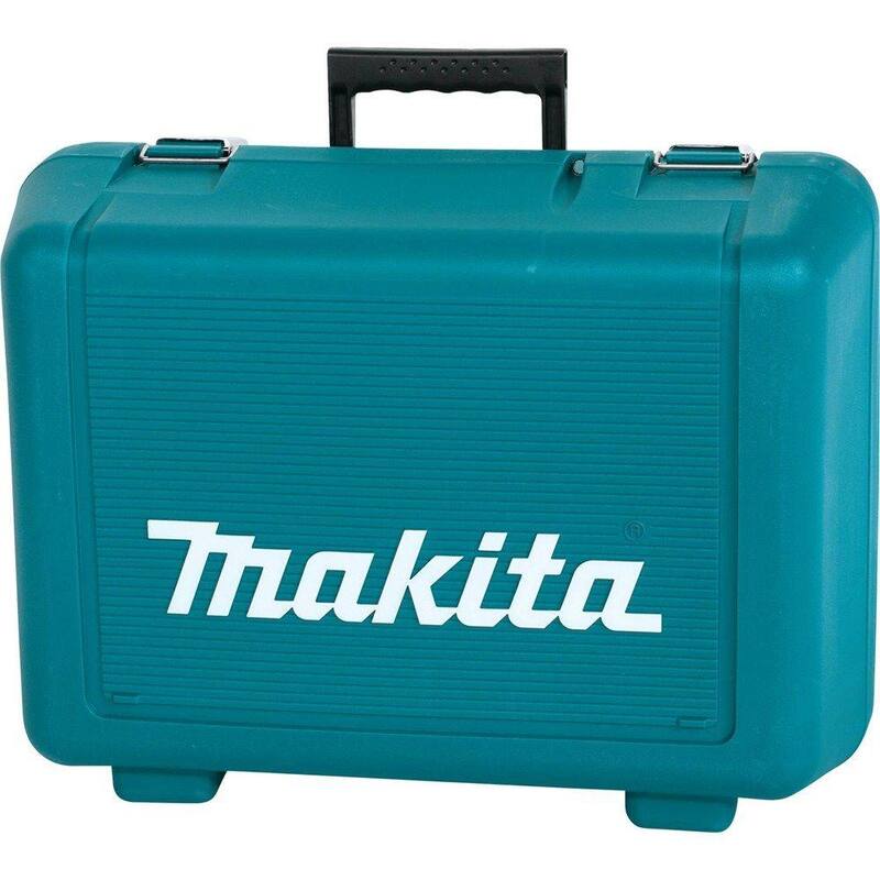 Sierra circular de magnesio ligera con cable de 15 amperios y 7-1/4 pulgadas de Makita con luz LED, soplador de polvo, hoja de carburo de 24 dientes y estuche rígido - 5007MG.