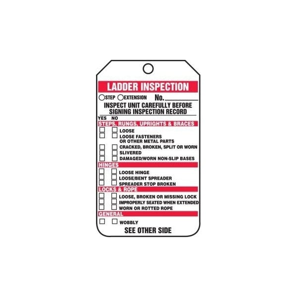 Accuform Danger, RP-Plastic, 3-1/4 in Width, 0.075 in Height, , 25 PK - TRS340PTP