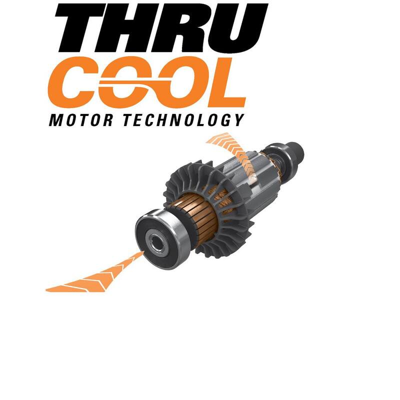 Sierra circular de tipo Worm Drive RIDGID THRUCOOL de 15 amperios y 7-1/4 pulgadas - R32104