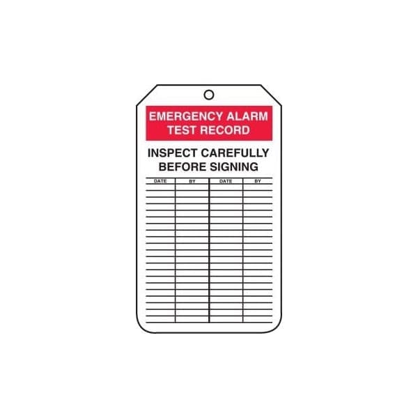 Accuform Danger, RP-Plastic, 3-1/4 in Width, 3/8 in Height, , 25 PK - TRS228PTP