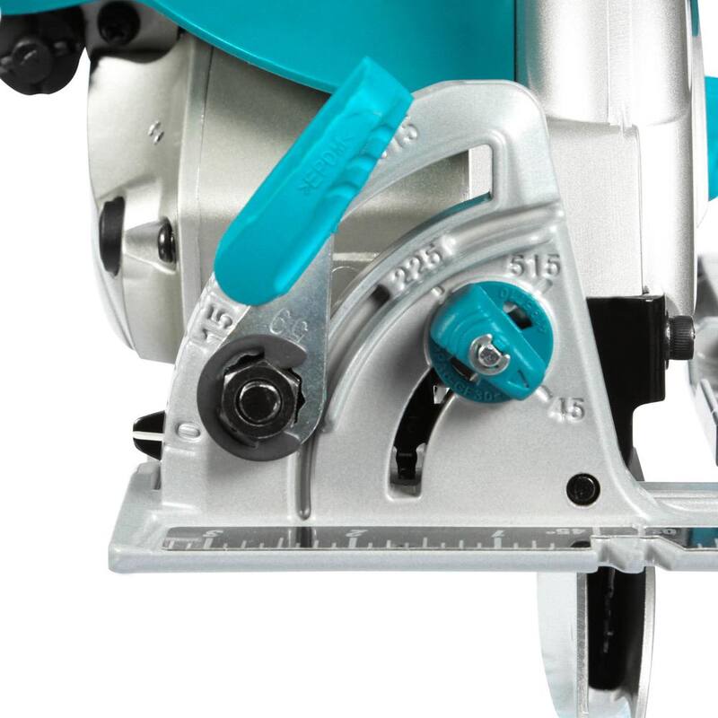 Sierra circular hipoloide de magnesio ligera con cable de 15 amperios y 7-1/4 pulgadas de Makita con ventilador incorporado y hoja de carburo de 24 dientes - 5377MG