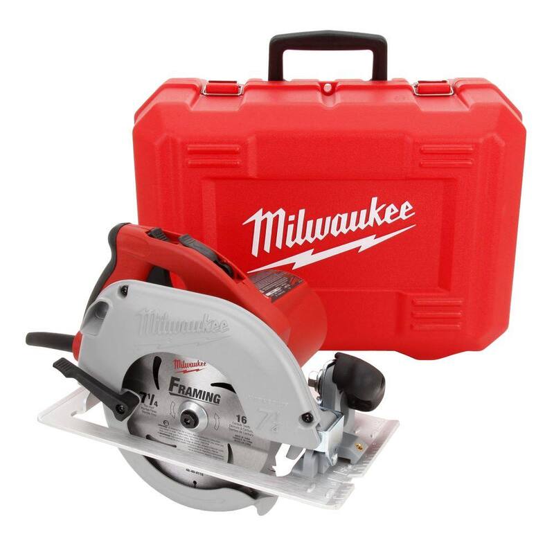 Sierra circular Milwaukee 15 amperes 7-1/4 pulgadas Tilt-Lok con estuche rígido - 6390-21