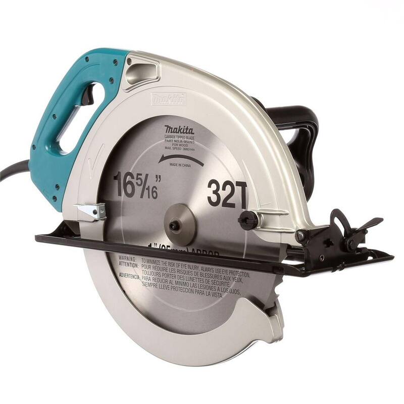 Sierra circular con cable de 15 amperios y 16-5/16 pulgadas con hoja de carburo de 32T y guía de corte - 5402NA