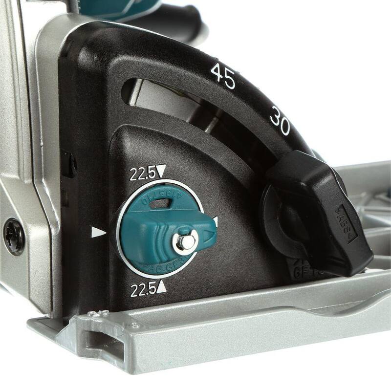 Makita 6-1/2" Sierra Circular de Inmersión, con Estuche de Herramientas Apilable con Riel Guía de 55", Bolsa Premium para Riel Guía de 55" y Sargentos - SP6000J85E07023