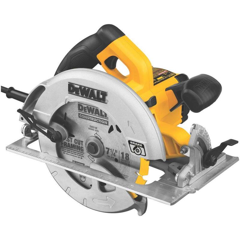 Sierra circular ligera de 15 amperios y 7-1/4 pulgadas con freno eléctrico - DWE575SB