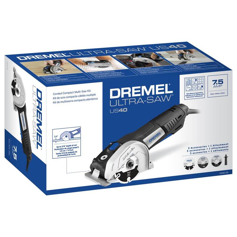 Dremel Ultra-Saw 7.5 Amp Corded Compact Saw Tool Kit with 3 Accessories - US40-04