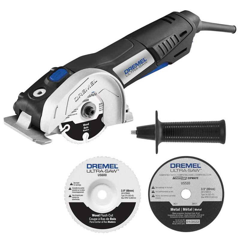 Dremel Ultra-Saw 7.5 Amp Corded Compact Saw Tool Kit with 3 Accessories - US40-04