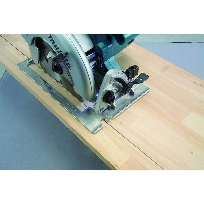 Sierra circular con cable Makita de 15 amperios y 7-1/4 pulgadas con gran capacidad de bisel de 56 grados, puerto de polvo, hoja de 24 dientes y estuche rígido - 5007NK