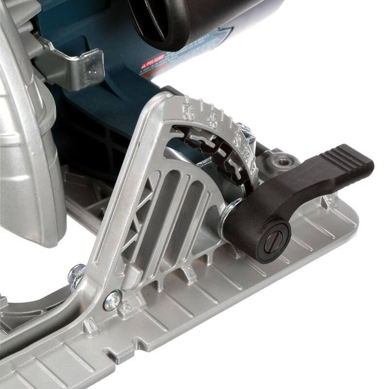 Sierra Circular con Cable de 15 amperios y 7-1/4 pulgadas de Bosch con Hoja de Carburo de 24 Dientes y Bolsa de Transporte - CS10