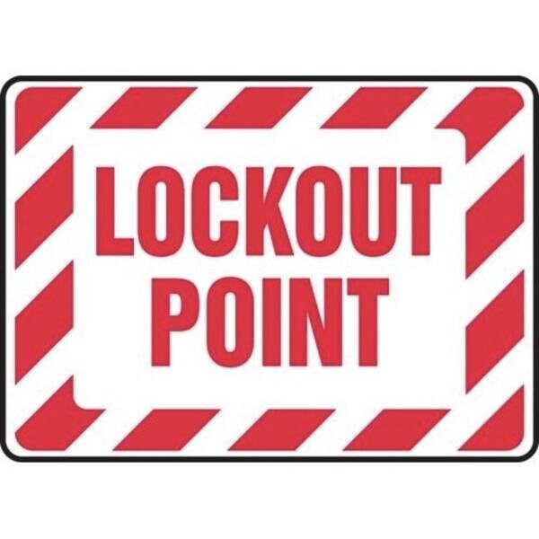 Accuform LOCKOUTTAGOUT SIGN LOCKOUT POINT 10 MLKT506XL - MLKT506XL