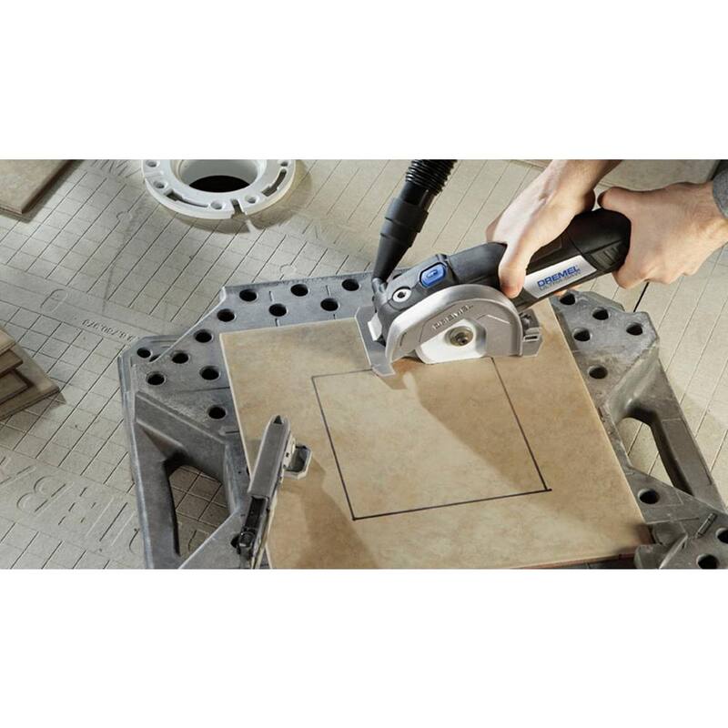 Sierra compacta con cable Dremel Ultra-Saw de 7.5 amperes, kit de herramientas con rueda de corte de azulejo de diamante Ultra-Saw de 3.5" - US40-04+US540
