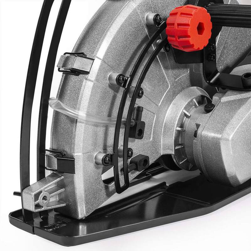 Cortadora circular húmeda/seca industrial con cable de 15 amperes de 14 pulgadas XtremepowerUS con rodillo guía y ajuste de profundidad - 50118-H1